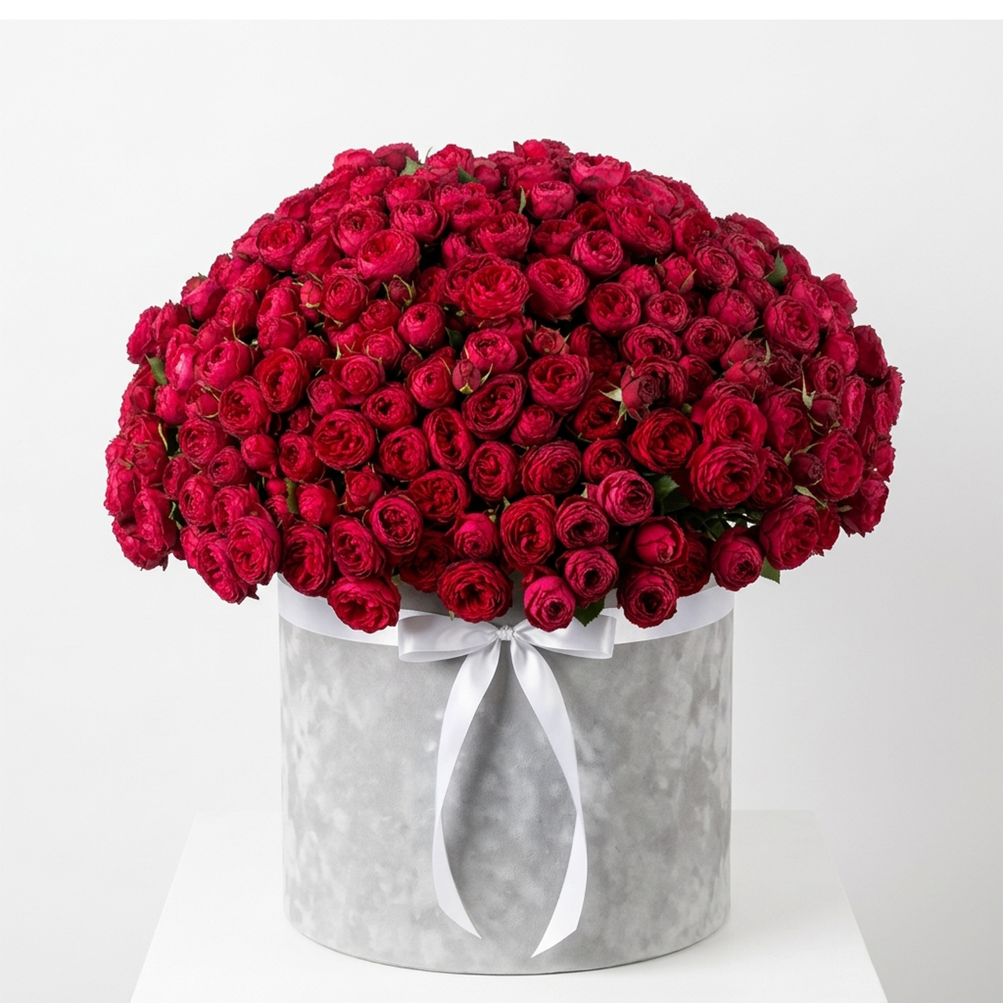 100 Roses in a Deluxe Suede Rose Box