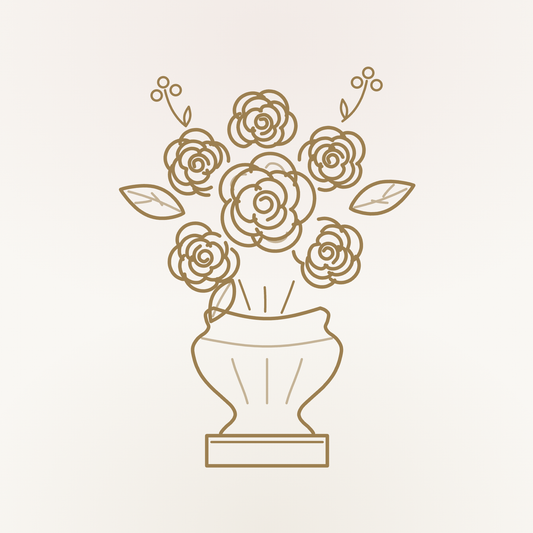 Pierra Travertine Vase — Amouria London